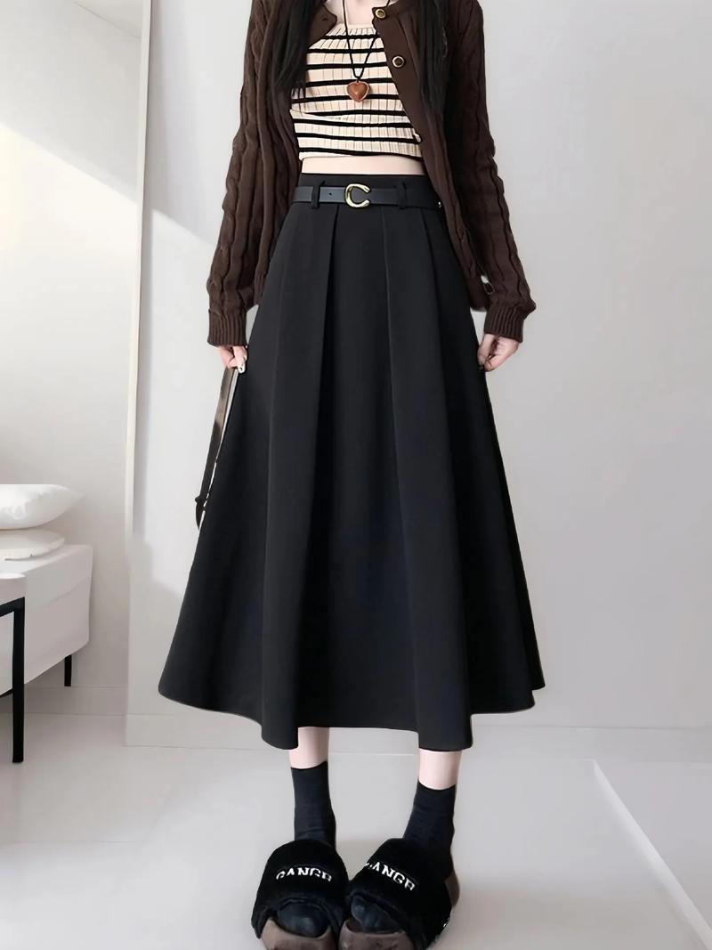 冬天裙子下面怎么搭配图片欣赏