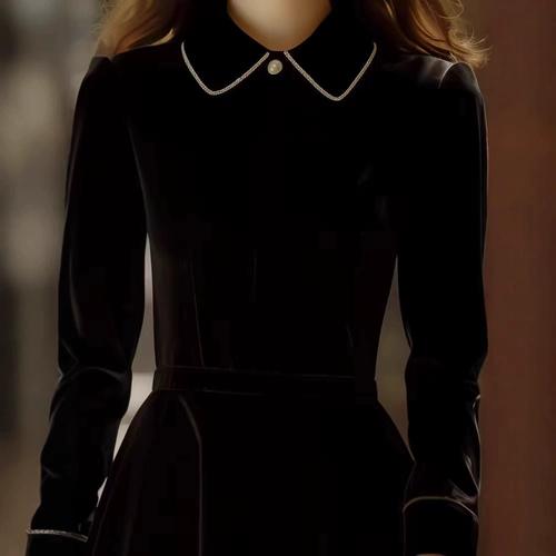 冬天长黑裙怎么搭配图片女