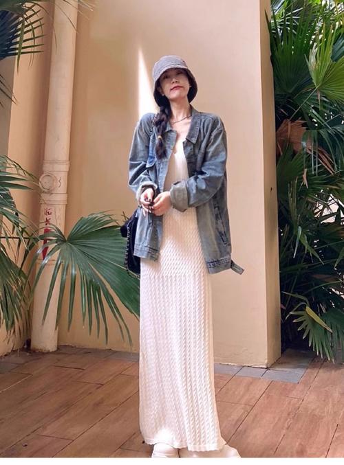 长款包裙怎么搭配上衣图片欣赏