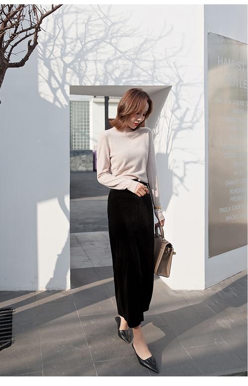 长款包裙怎么搭配上衣图片欣赏