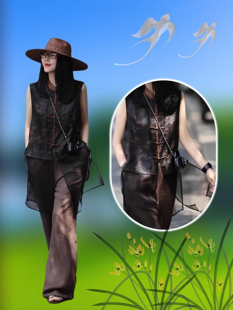 长黑马甲怎么搭配图片