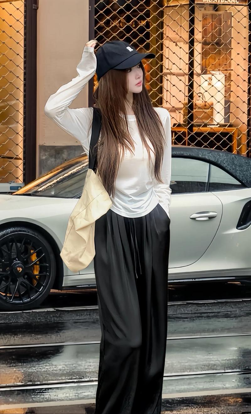 中长袖长上衣怎么搭配什么裤子图片欣赏