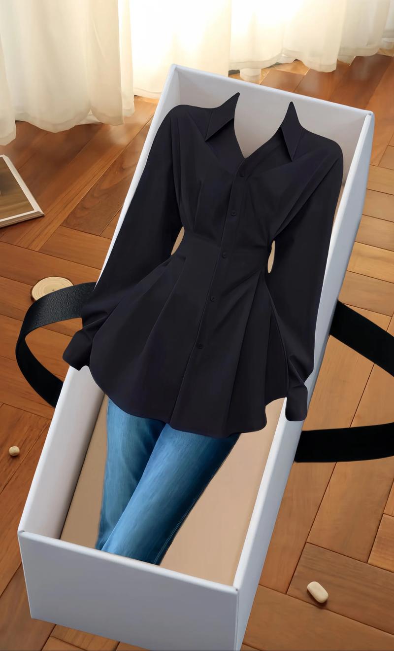 中长版衬衫怎么搭配图片