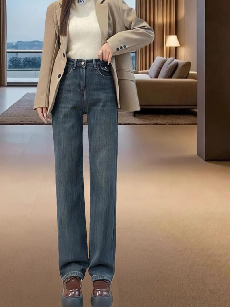 直筒牛仔裤怎么搭配鞋子好看吗