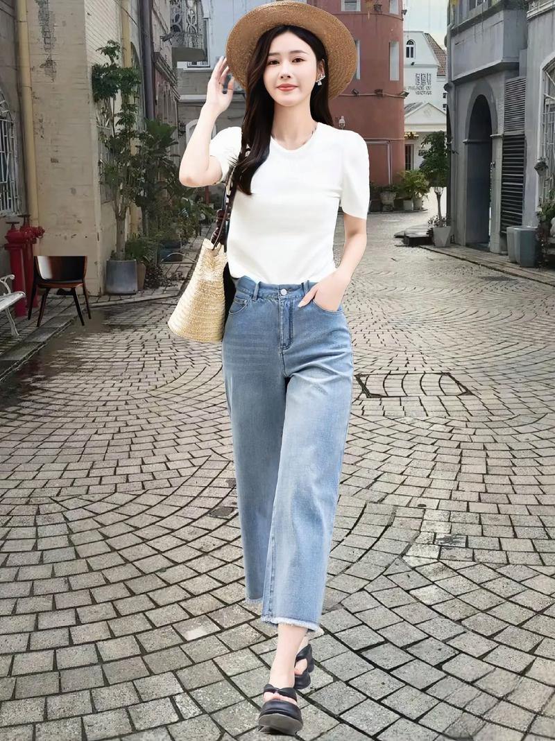 直筒牛仔裤怎么搭配鞋