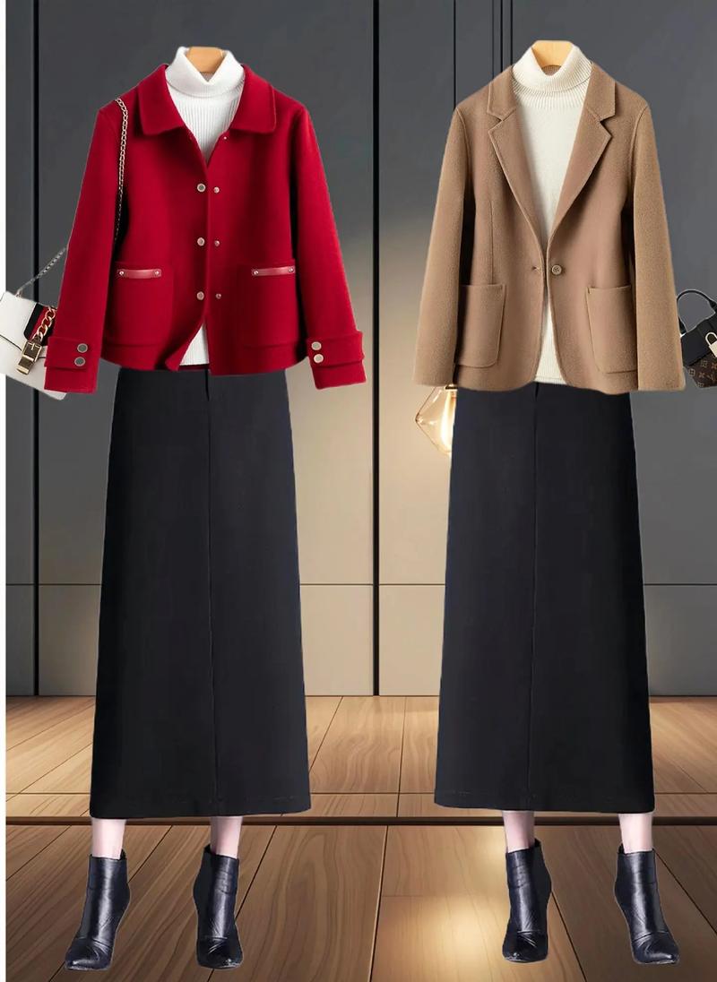 休闲长款包裙怎么搭配