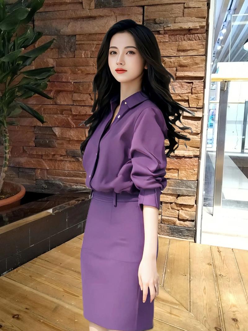 紫色裙子配什么外套