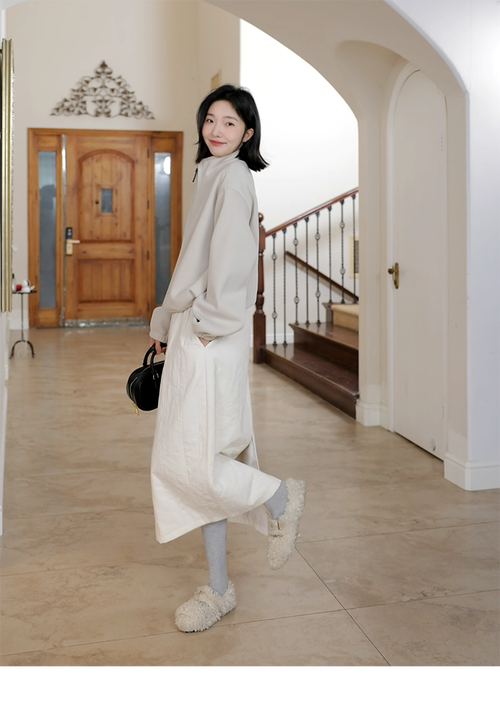 棉半裙子怎么搭配图片