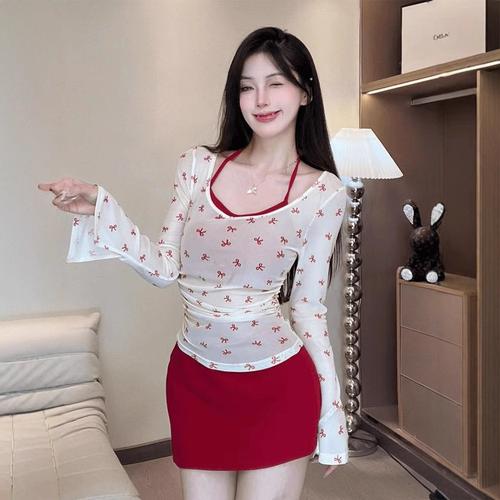 长袖上衣 吊带套装怎么搭配