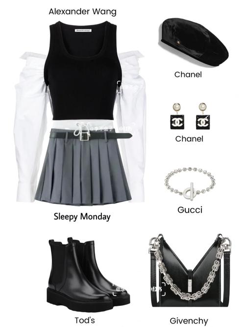 灰色百褶裙搭配什么上衣