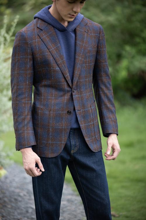 格子小西服怎么搭配裤子鞋子