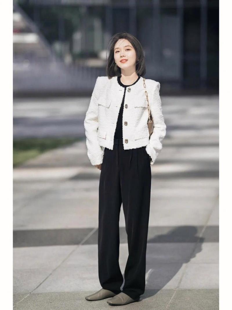 小香风怎么搭配外套