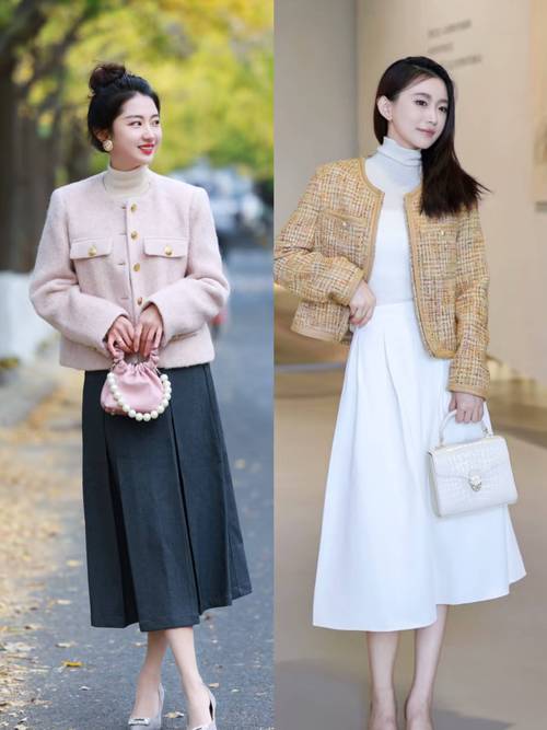 小香风怎么搭配外套