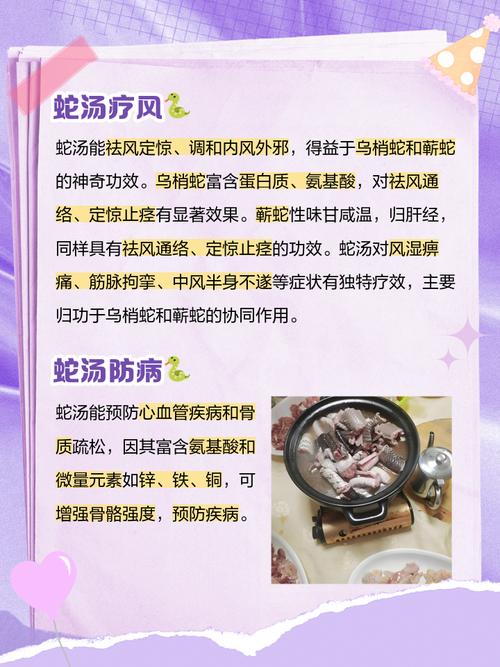 蛇汤有什么功效