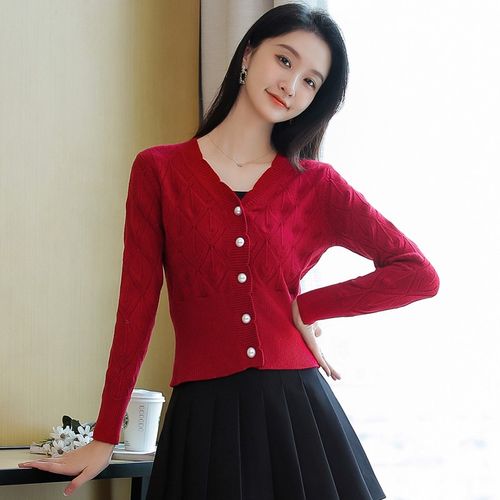 酒红色毛线怎么搭配