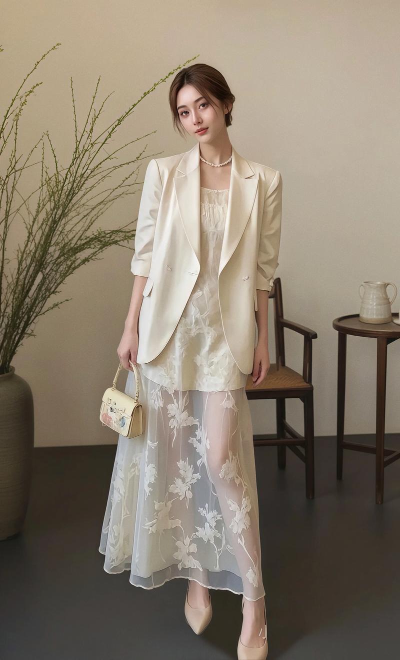 韩系蕾丝裙怎么搭配图片