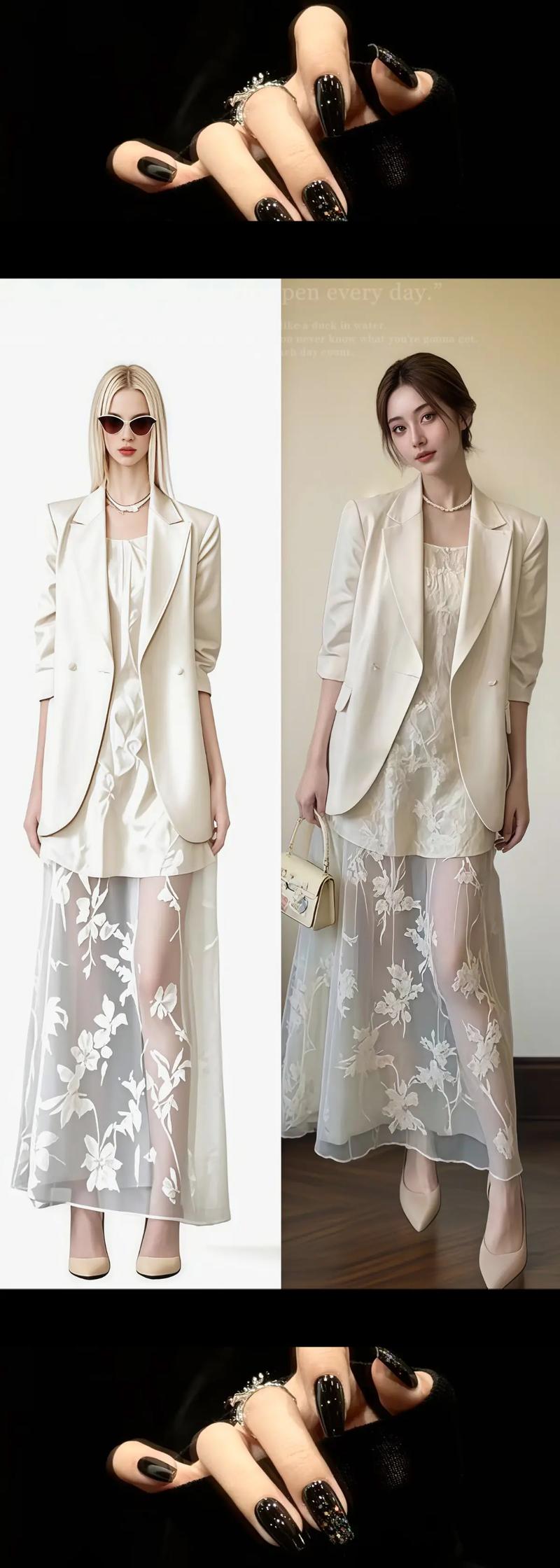 韩系蕾丝裙怎么搭配图片