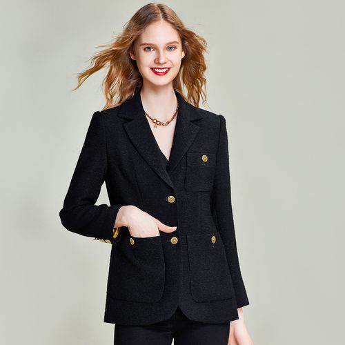 欧美女西服外套怎么搭配