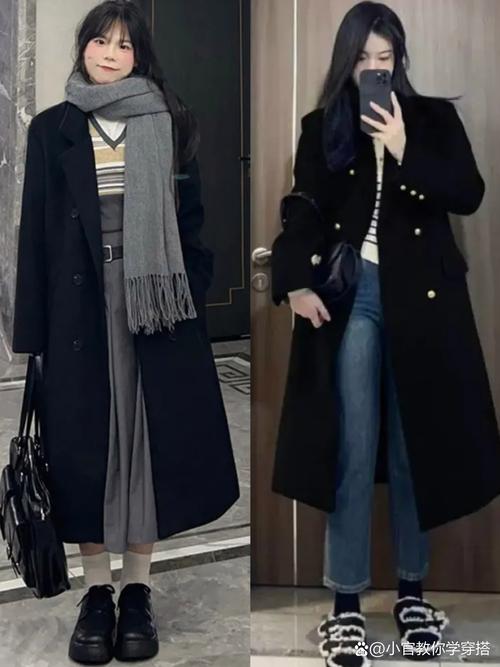 女生冬季黑色鞋子怎么搭配
