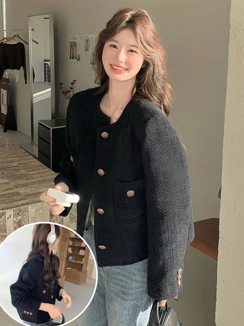 女款黑色外套怎么搭配衣服