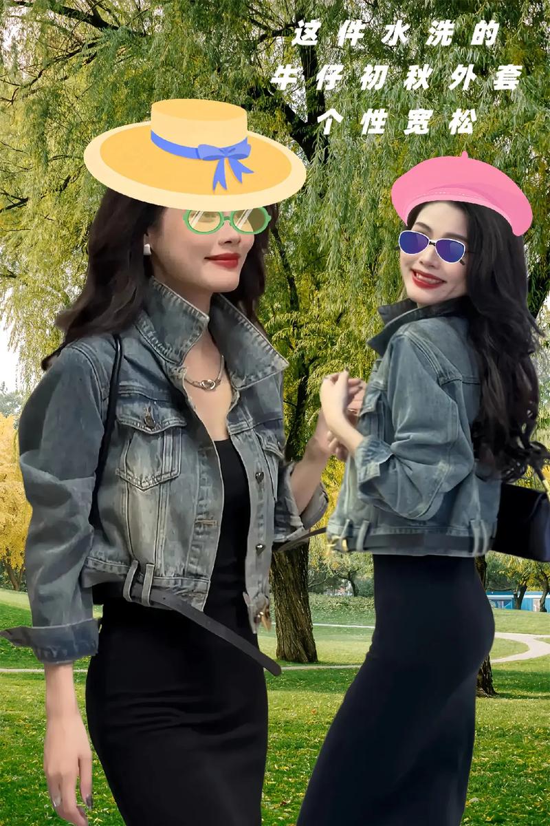 牛仔套头上衣怎么搭配图片