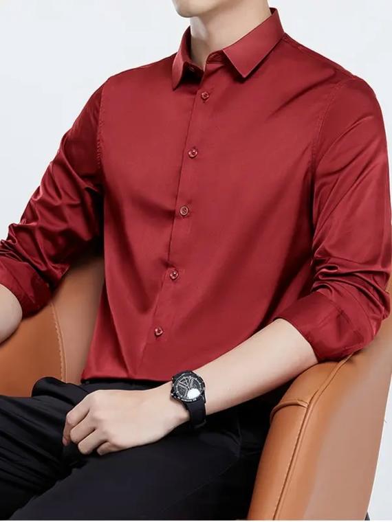 男红色衬衫怎么搭配