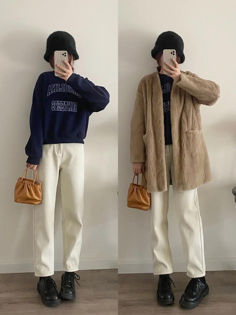 中长皮草最新怎么搭配图片