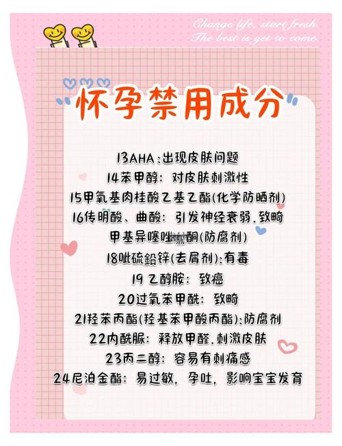 孕妇不可用的护肤品成分