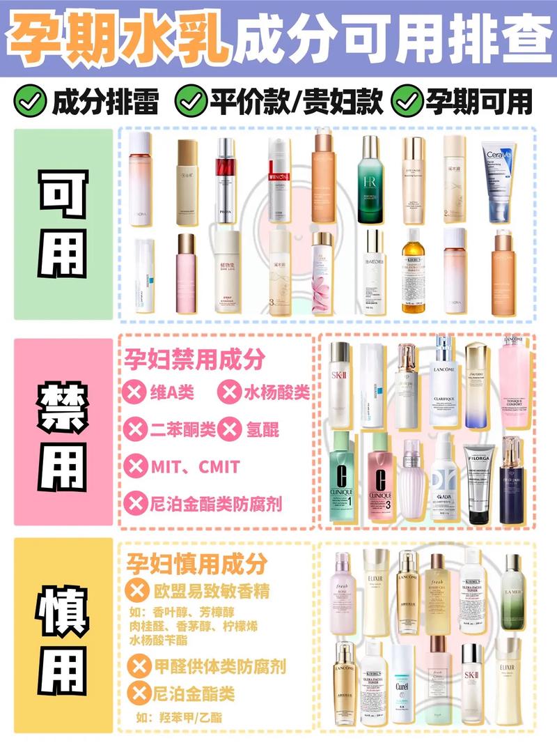 孕妇不可用的护肤品成分