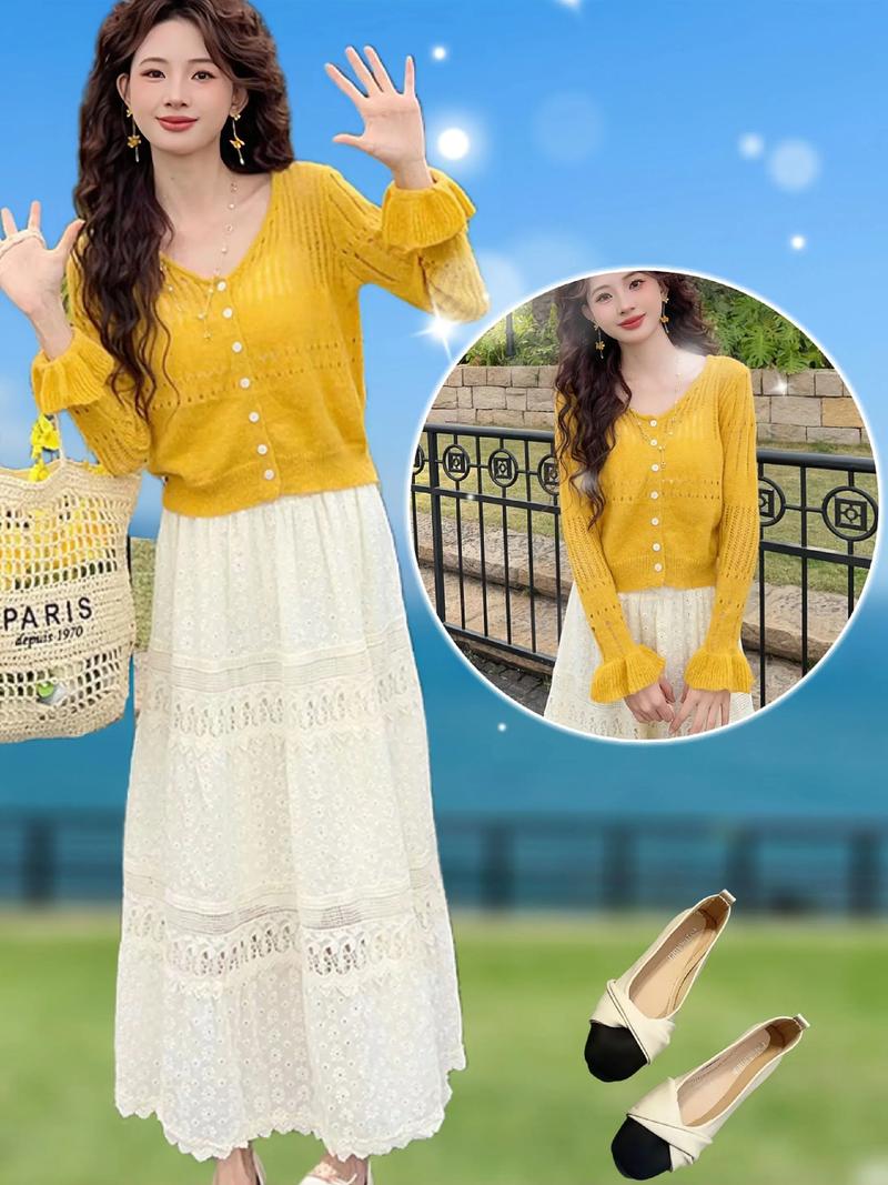 长镂空衫怎么搭配