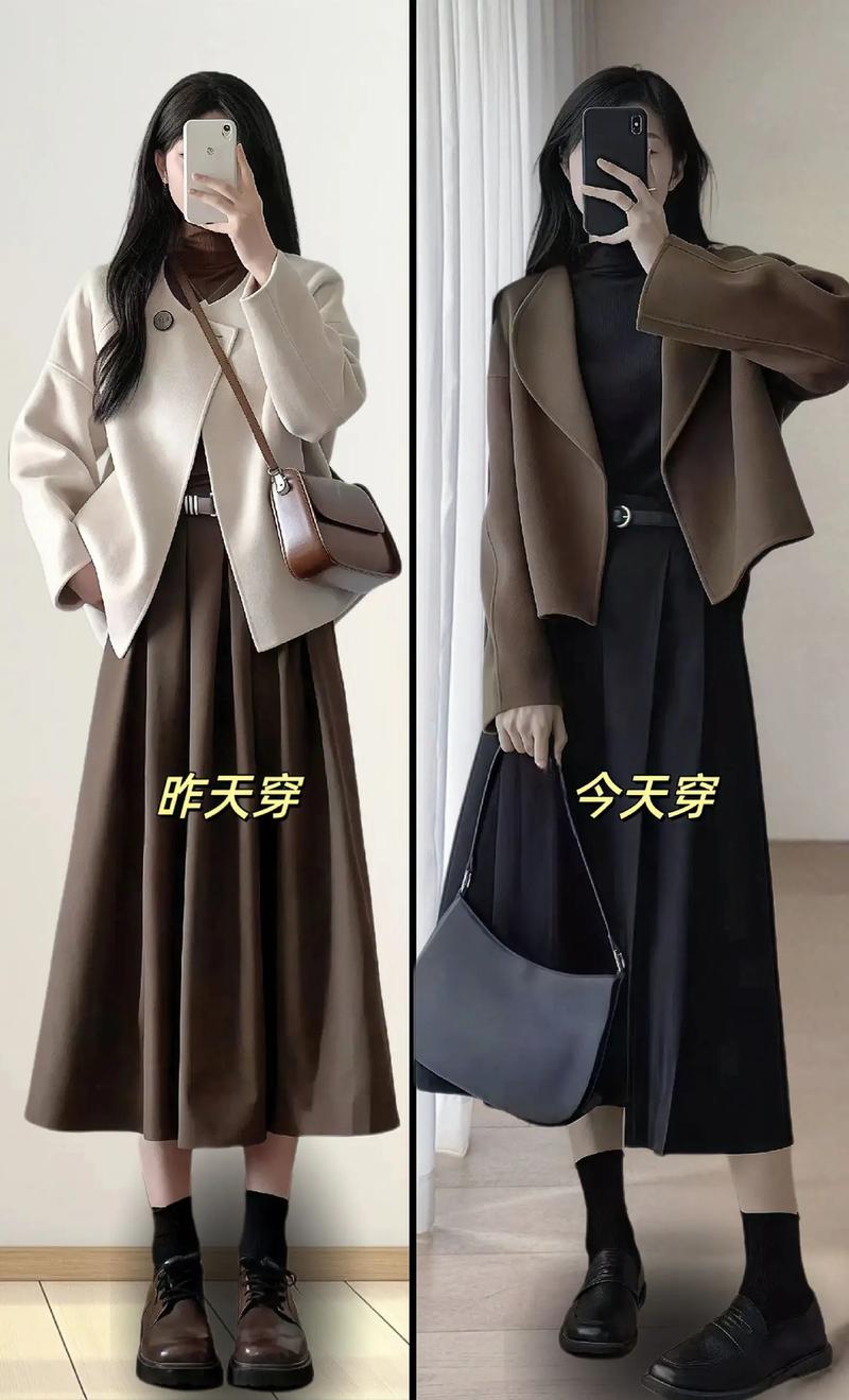 百褶长裙怎么搭配好看