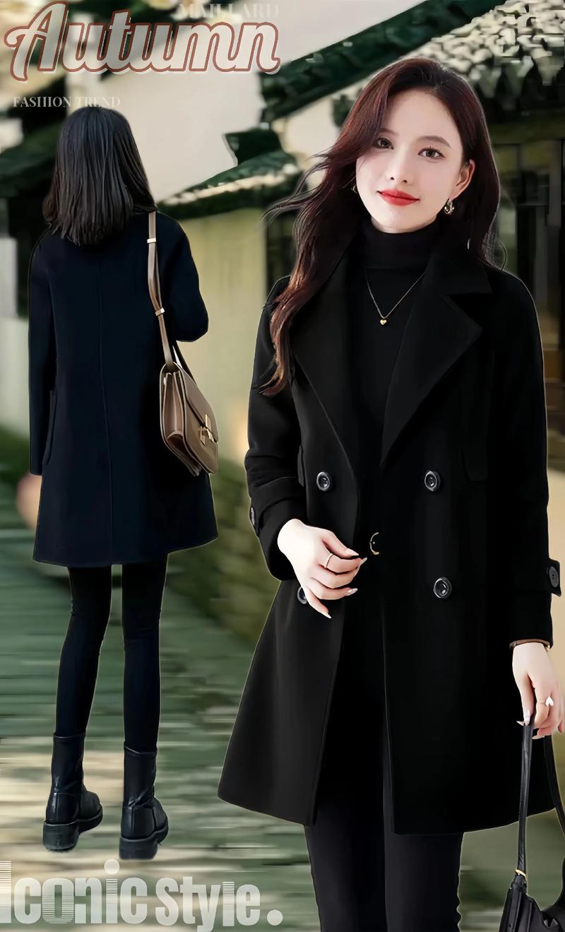 中长款昵大衣怎么搭配