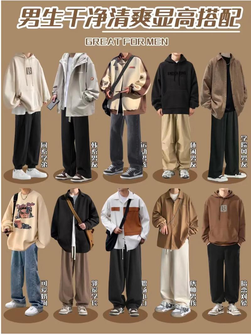 男生衣服要怎么搭配 图片