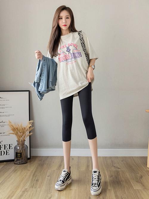 夏季打底裤怎么搭配