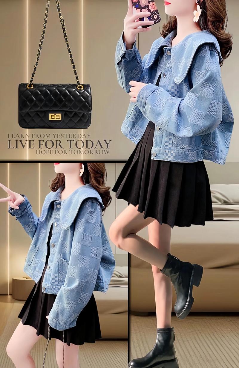 娃娃领外套怎么搭配图片