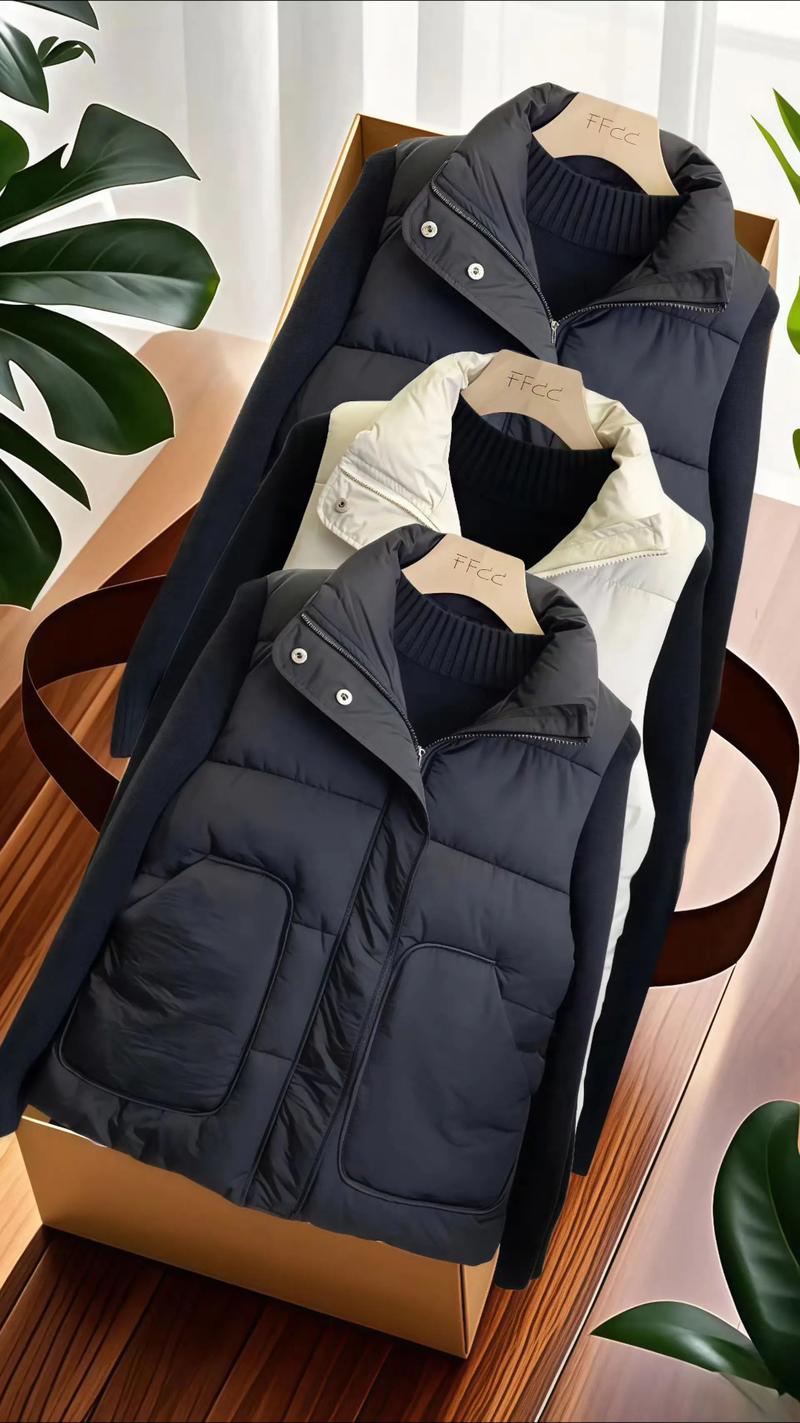 马甲棉袄怎么搭配图片