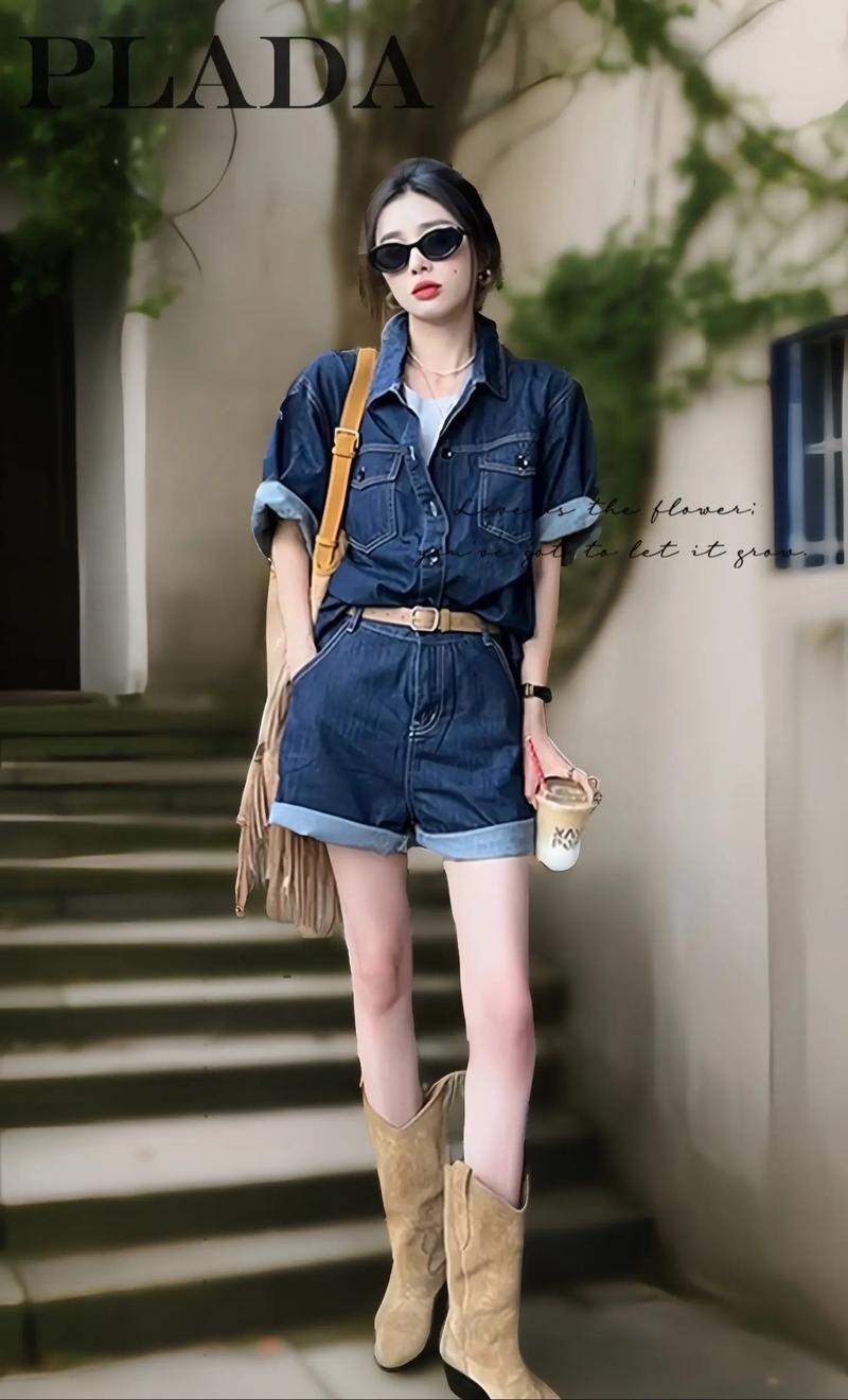 连体裤配什么外套