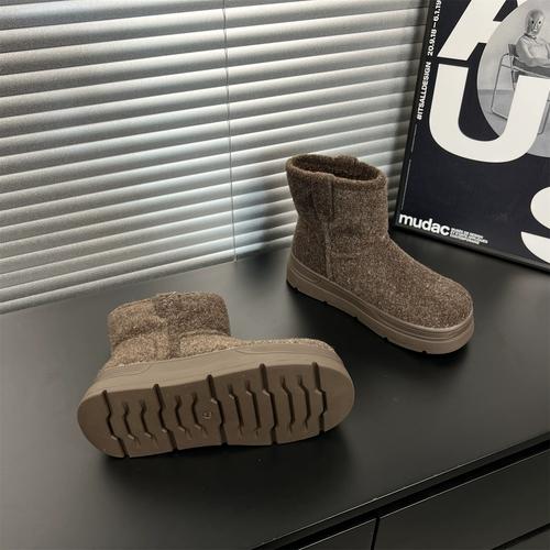 森灰色短靴怎么搭配