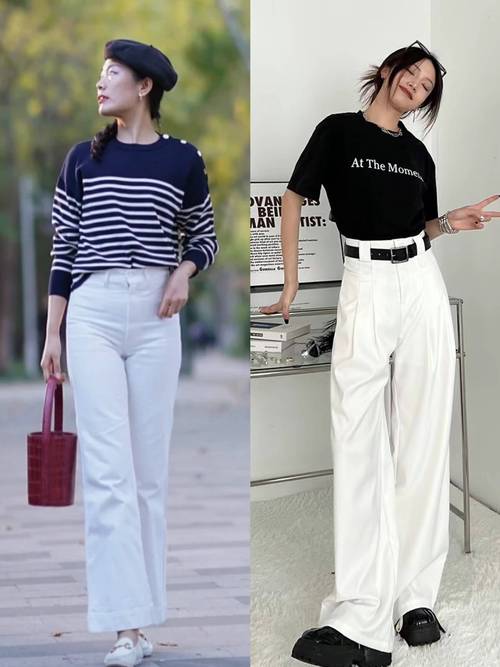 白色衣服裤子怎么搭配鞋子图片
