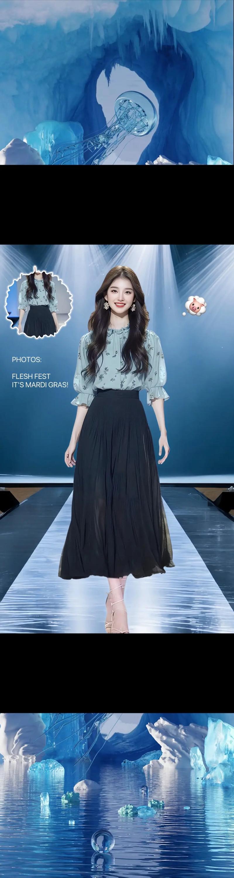 中长雪纺衬衫怎么搭配