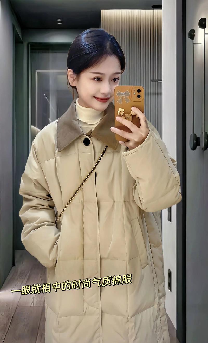修身长款棉衣怎么搭配