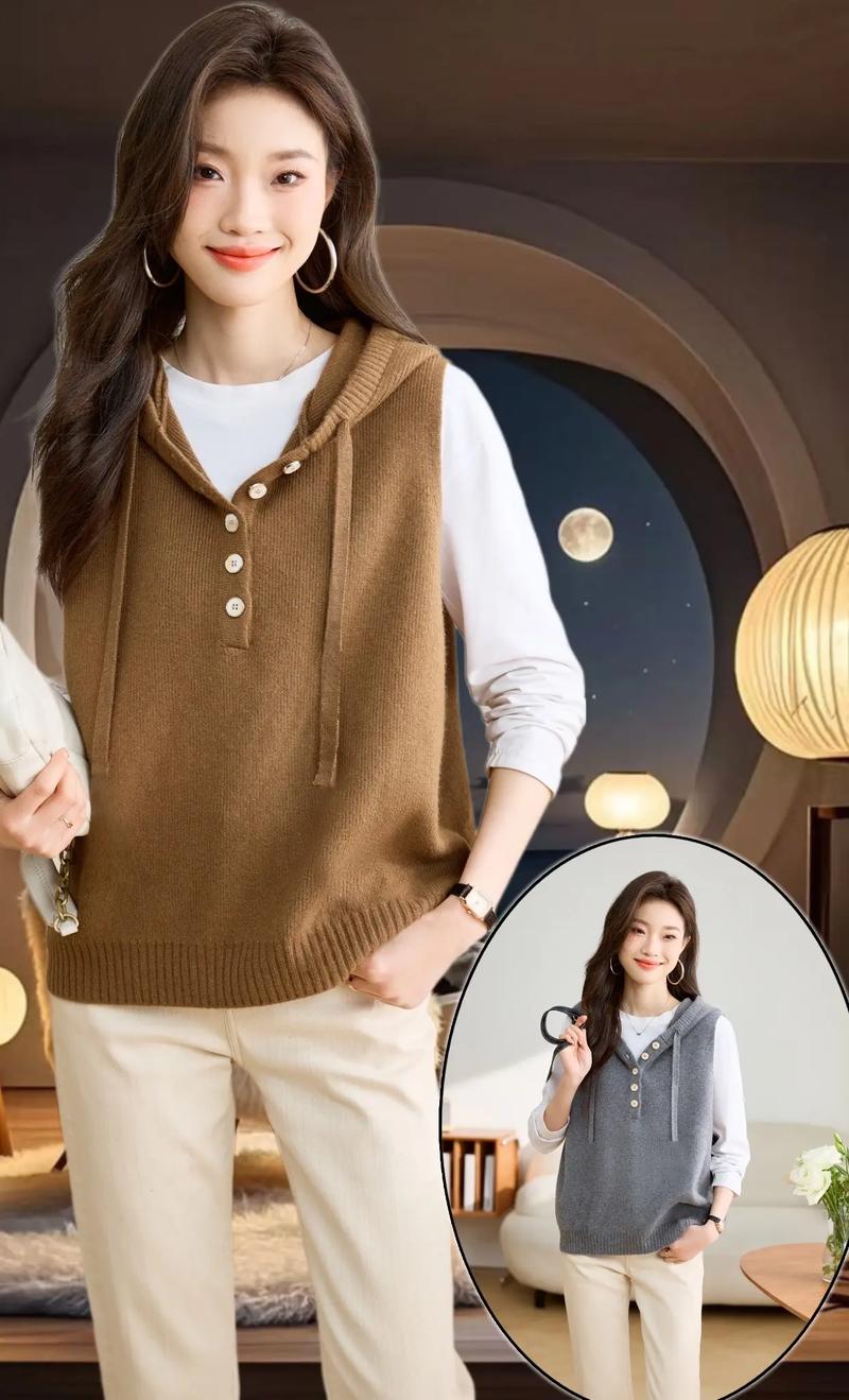 毛背心毛衣怎么搭配