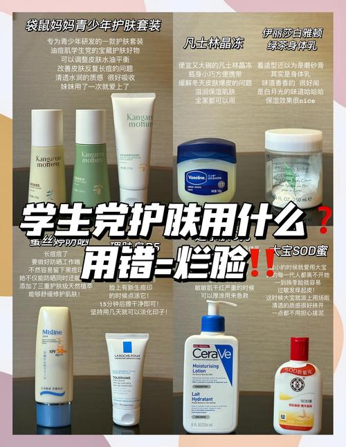 高中学生党护肤品品牌