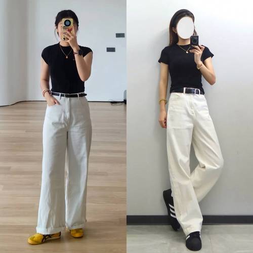 胖mm白裤子怎么搭配衣服