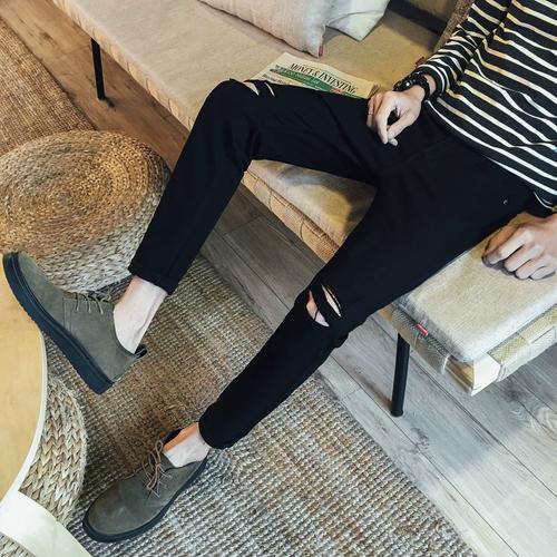 冬天九分裤怎么搭配男