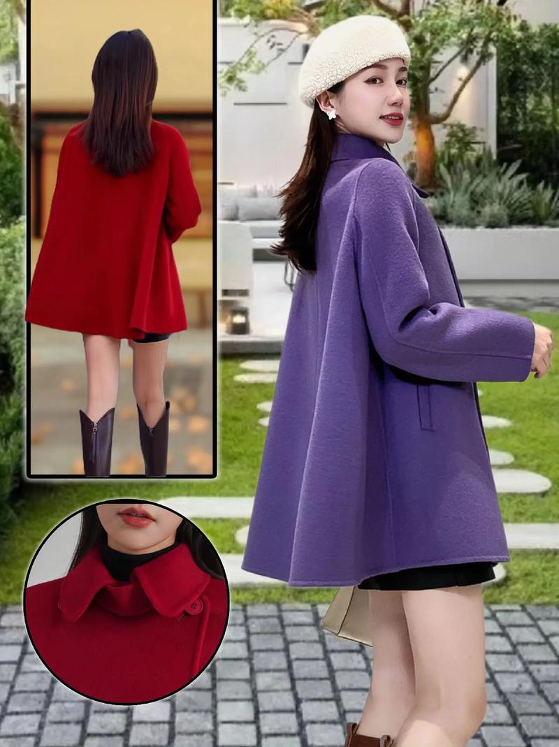 短款斗篷外套怎么搭配短裙