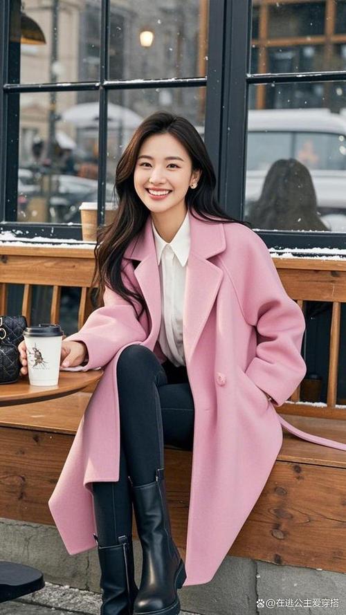浅粉毛呢大衣怎么搭配