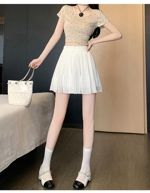 雪纺半身短裙怎么搭配好看