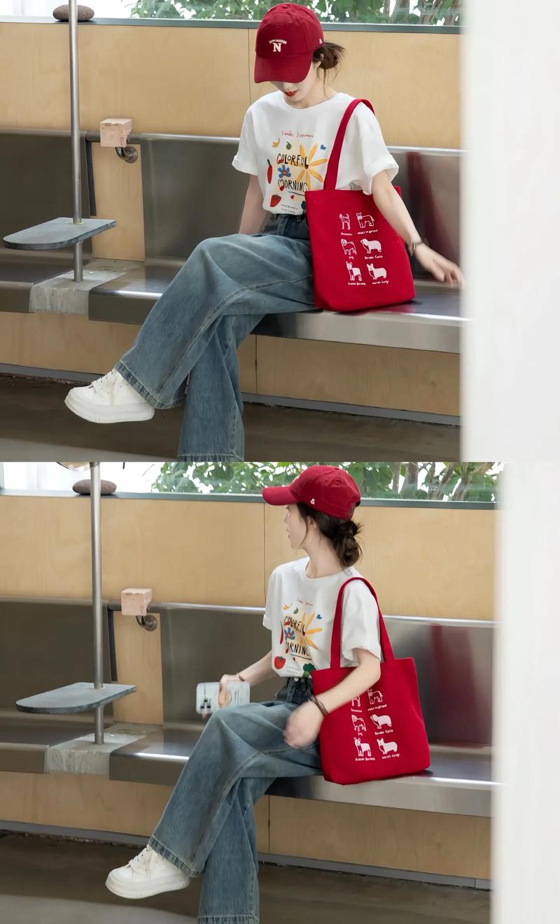 牛仔体恤下面怎么搭配图片