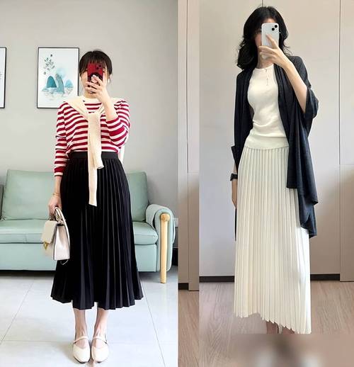 上衣怎么搭配百褶裙